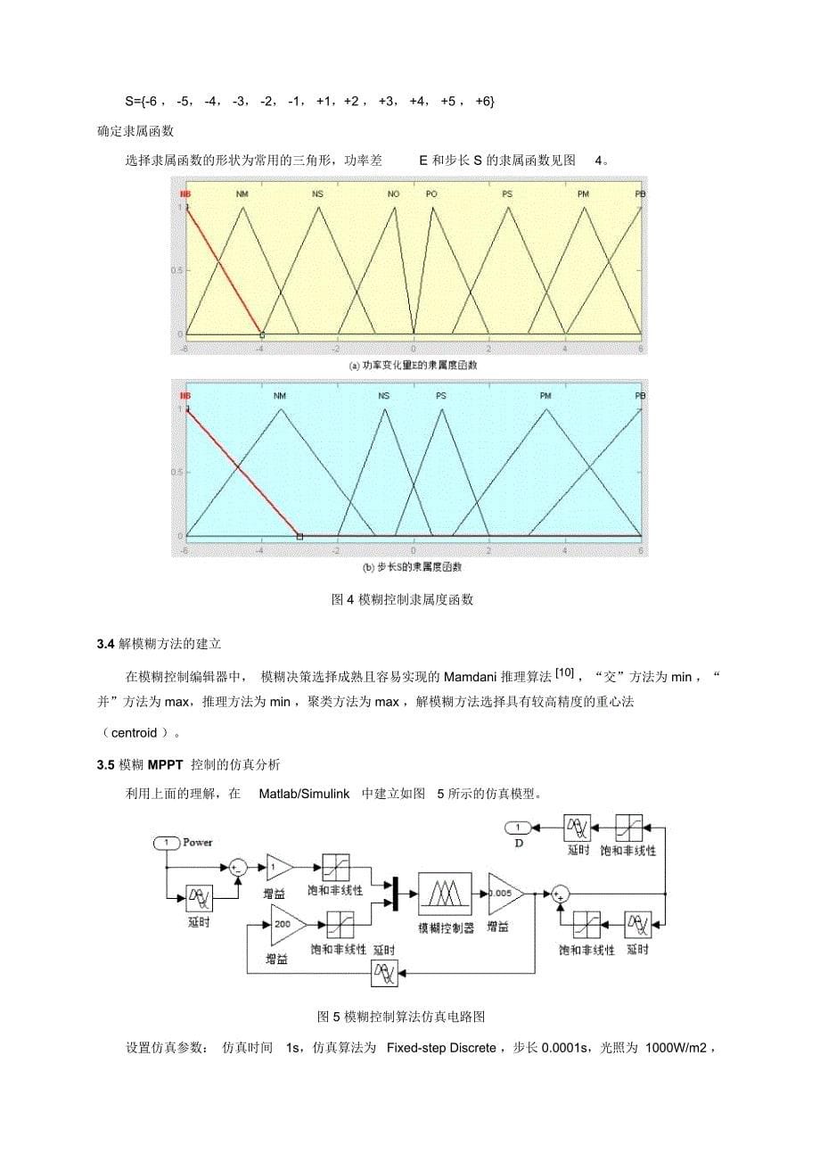 模糊控制技术与动观察法提升光伏发电MPPT性能黄克亚_第5页