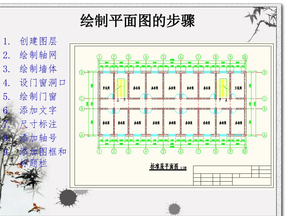 CAD绘制建筑平面优秀课件_第3页