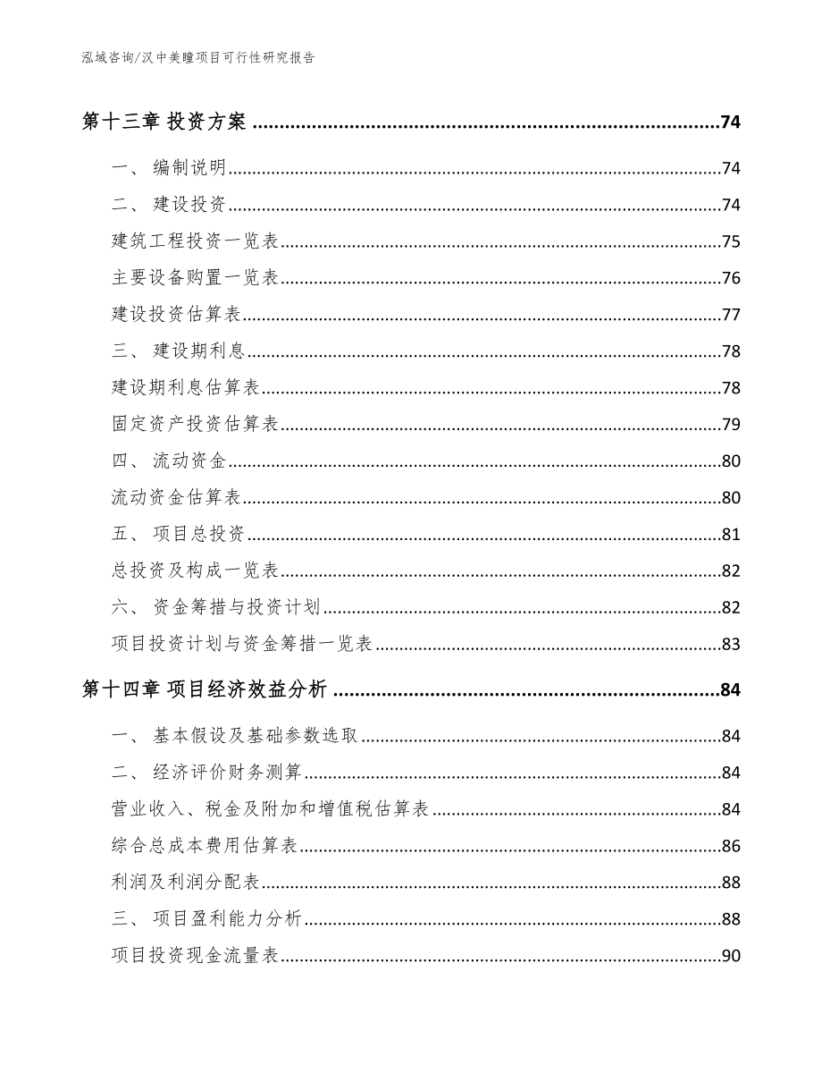 汉中美瞳项目可行性研究报告【模板】_第4页