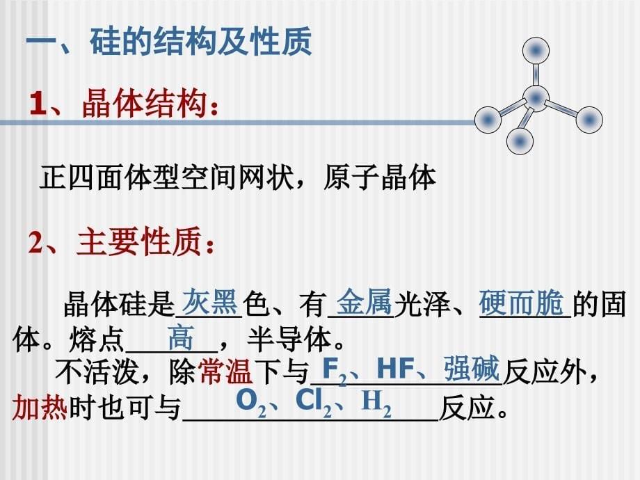 无机化合物复习课件：碳、硅及其化合物_第5页