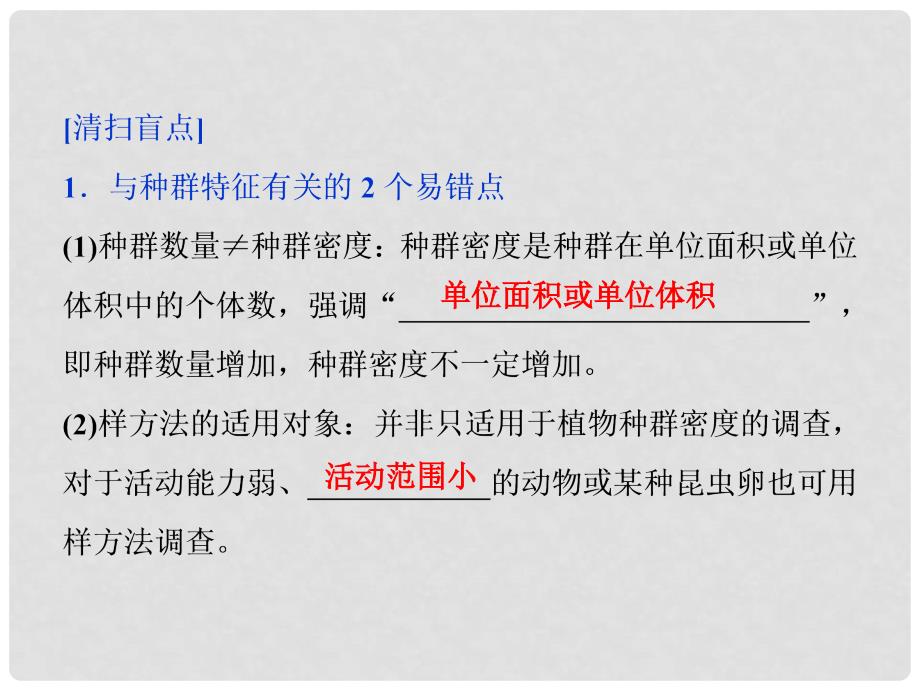 高考生物考前冲刺复习 第1部分 专题突破方略 专题十二 种群和群落课件_第4页