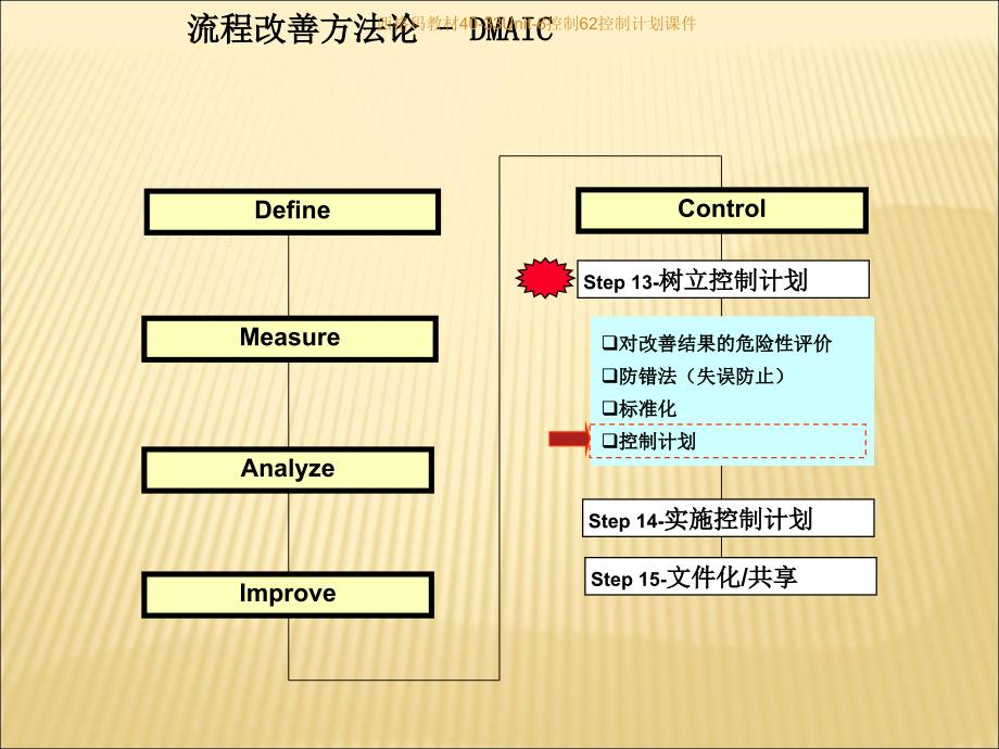 西格玛教材4033Unit6控制62控制计划课件_第3页