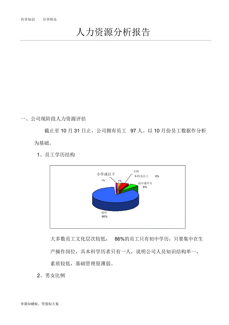 人力资源分析报告on_第1页