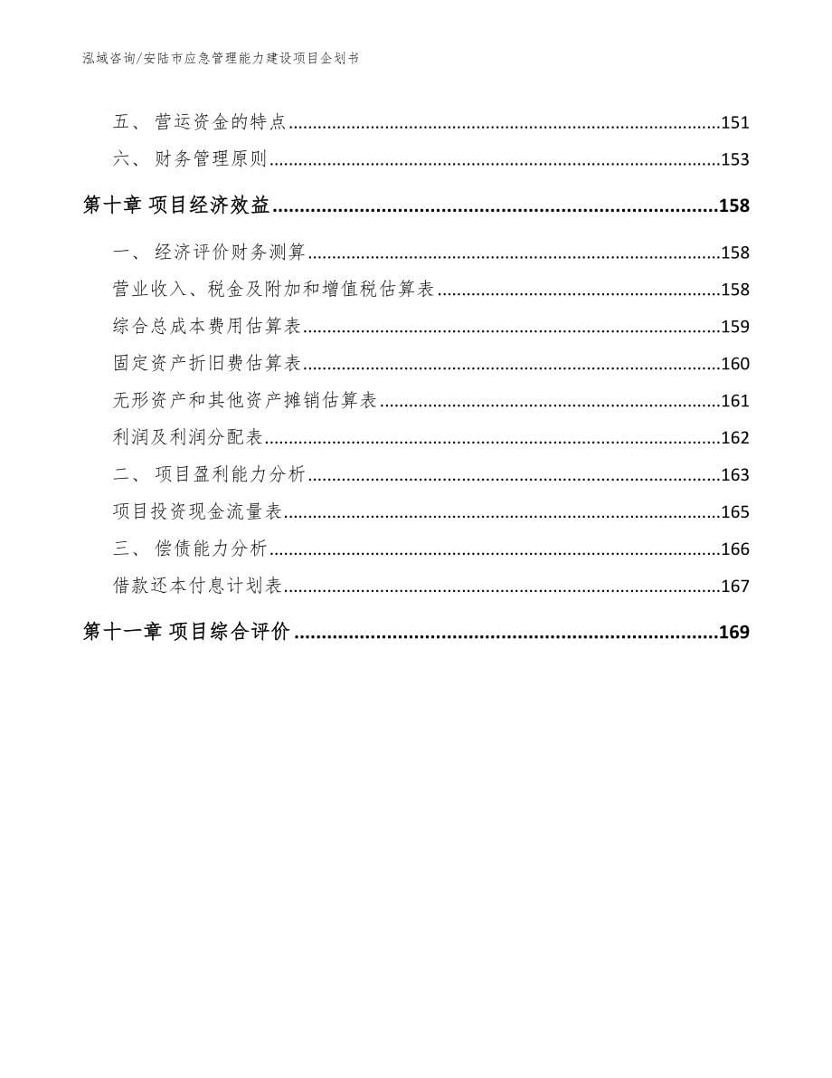 安陆市应急管理能力建设项目企划书_第5页