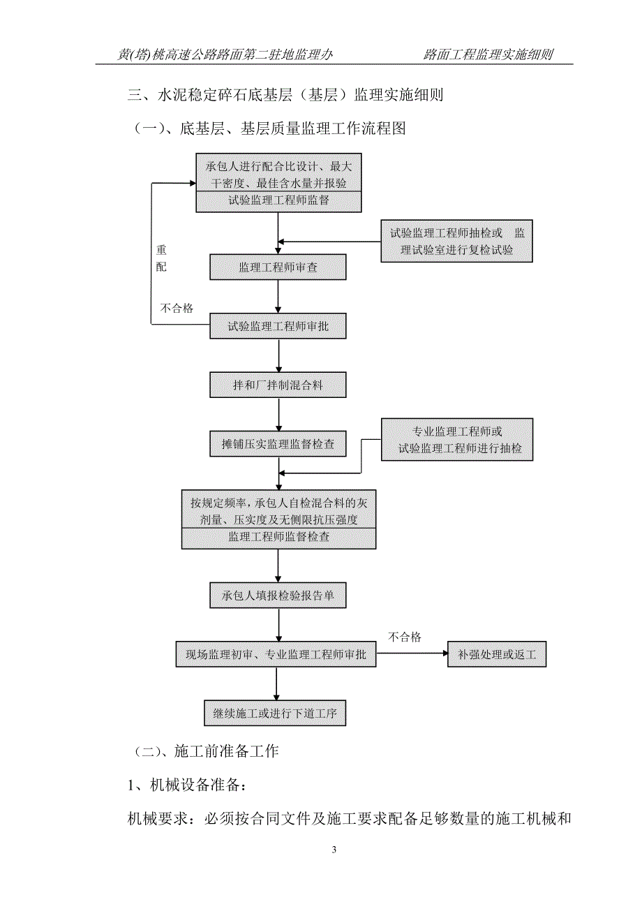 黄(塔)桃高速公路路面工程监理实施细则_第3页