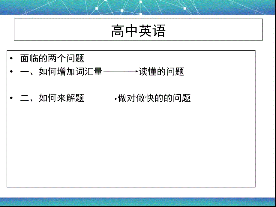 高三英语方法技巧复习课件_第1页