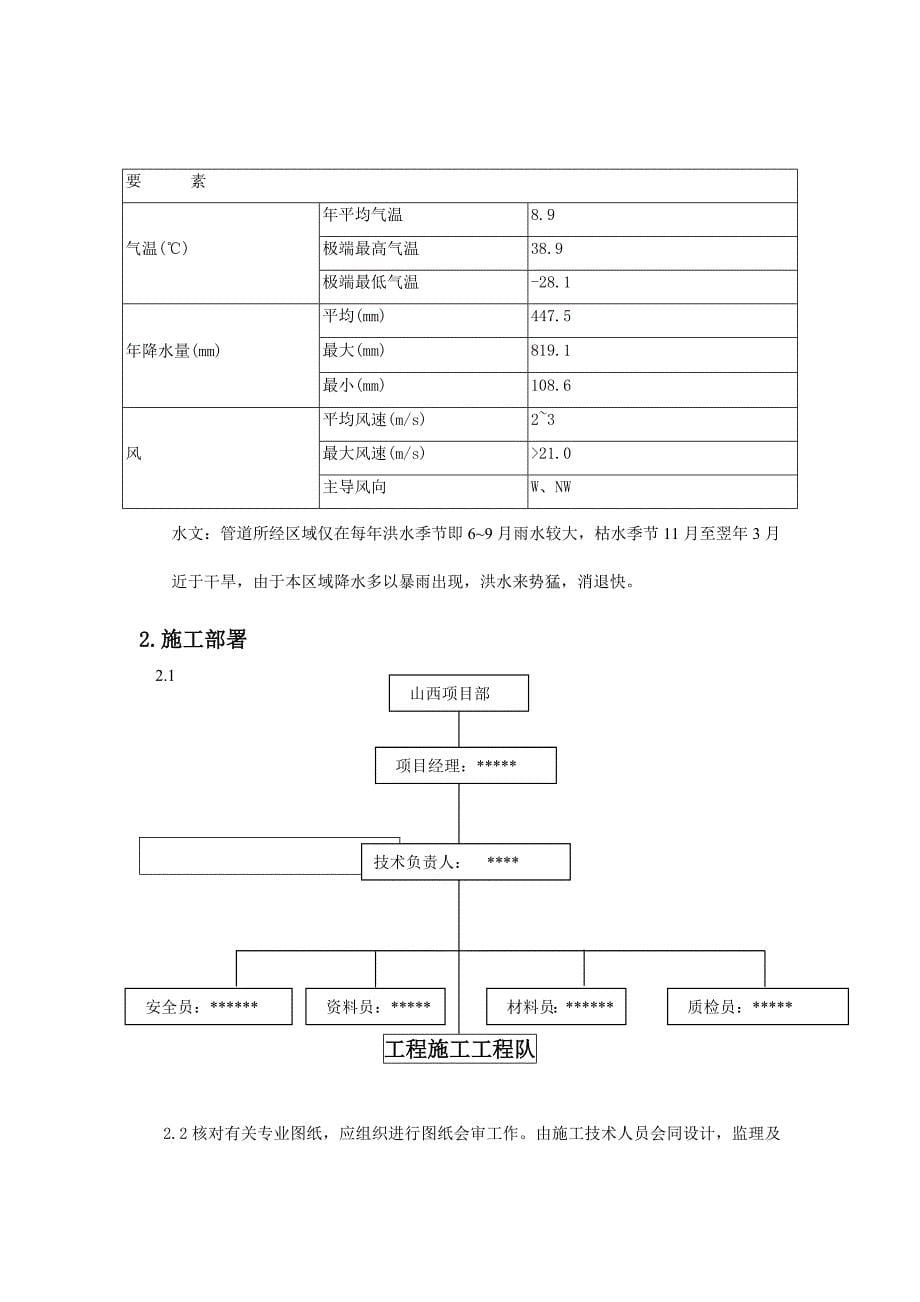 集气站井网管道安装工程施工组织设计_第5页