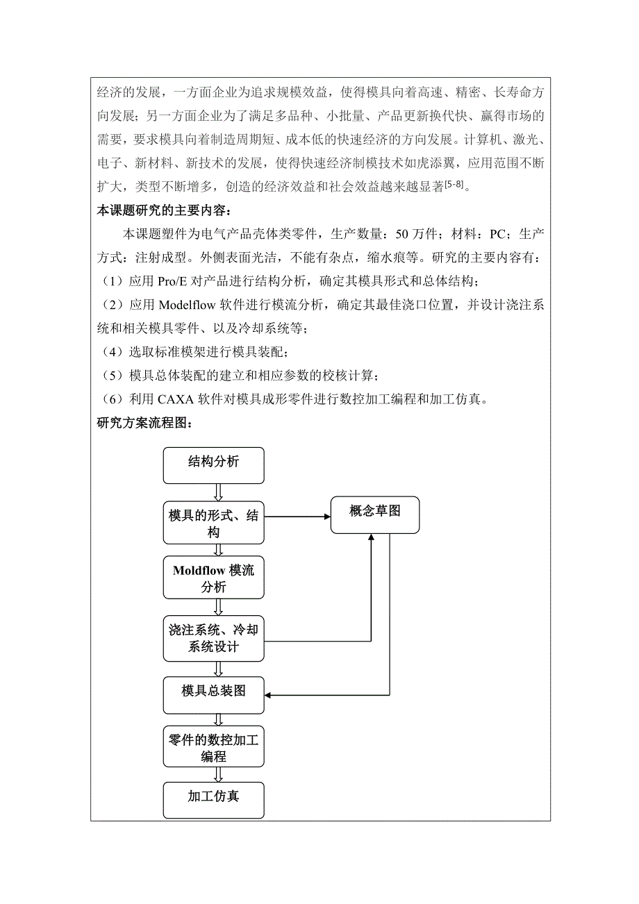 电池盒盖塑料模具设计开题报告_第4页