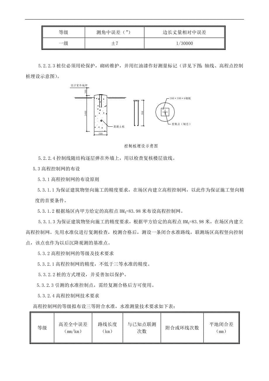 河北某高层住宅楼测量放线施工方案.doc_第5页