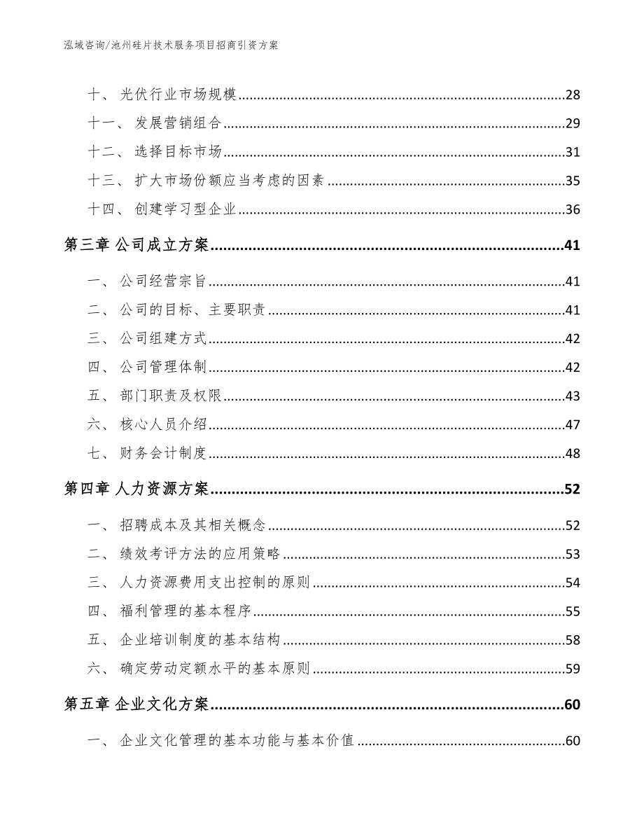 池州硅片技术服务项目招商引资方案_模板范本_第3页