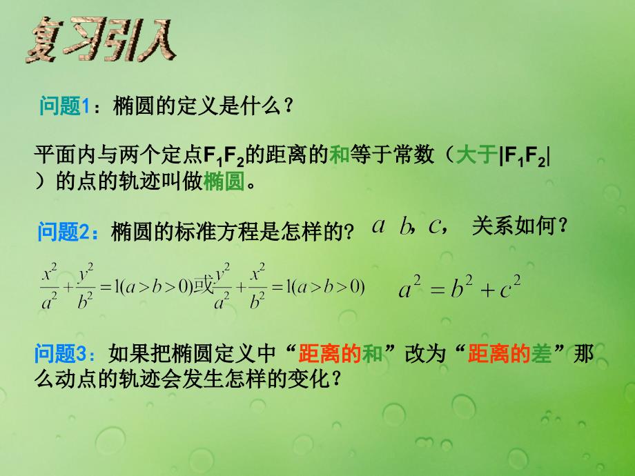 高中数学第二章圆锥曲线与方程2.3.1双曲线的标准方程课件3新人教B版选修21_第2页