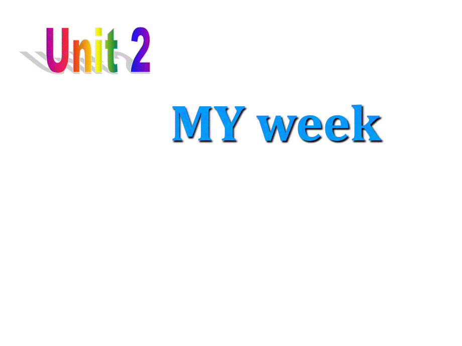 新pep_五年级上册unit2_my_week整单元课件_第1页