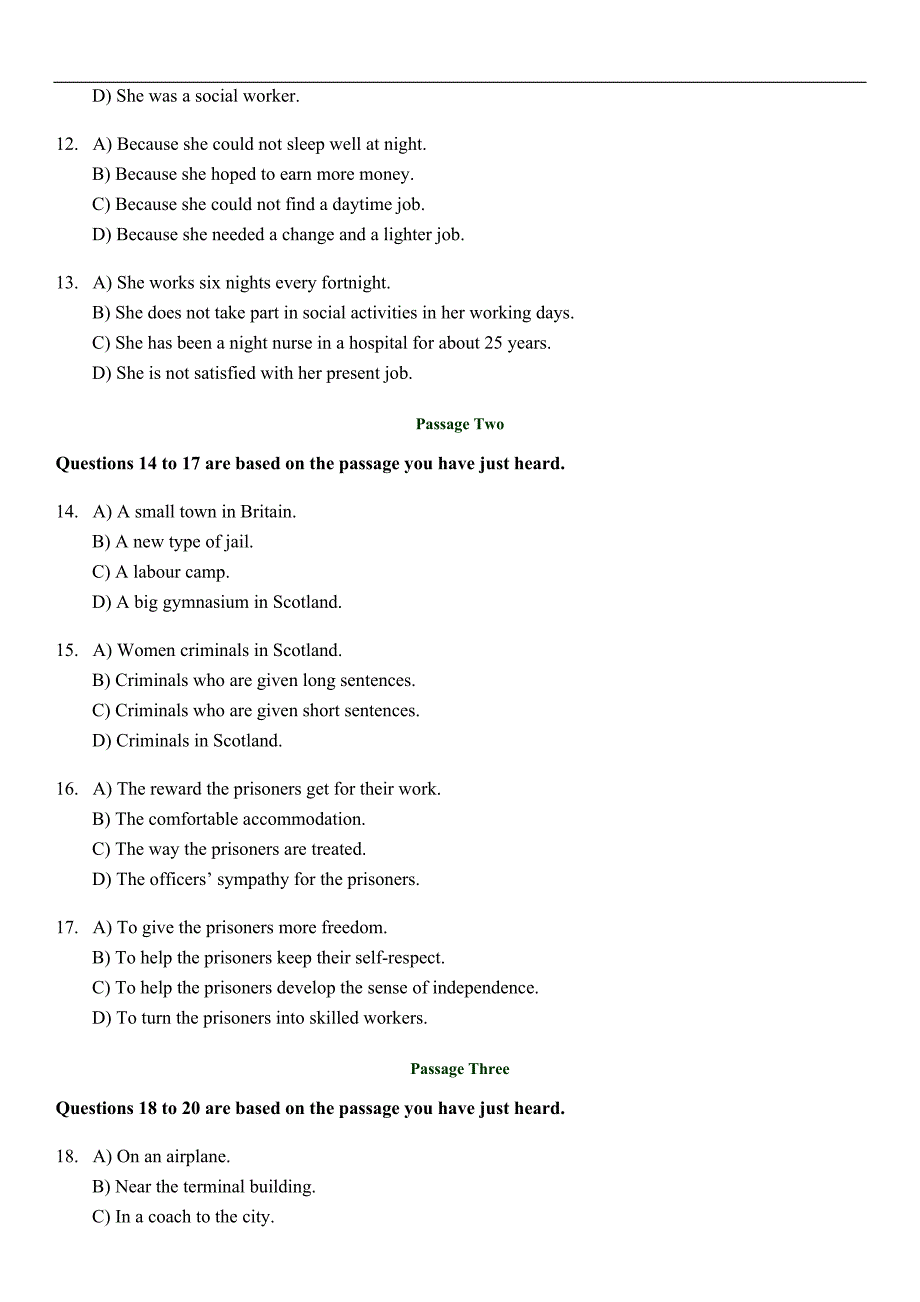 1996年01月大学英语六级(CET6)真题试卷(含答案)_第3页