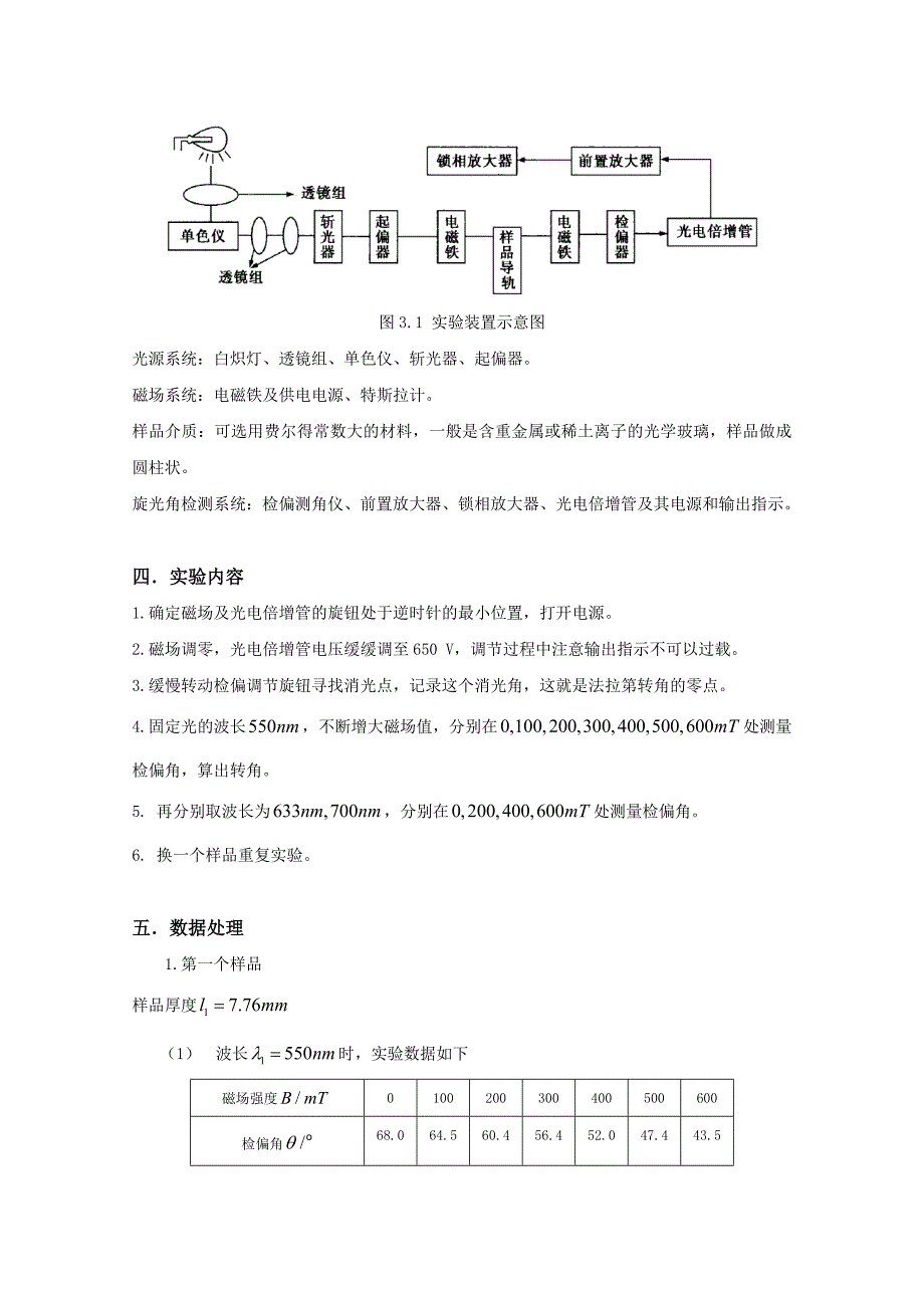 法拉第效应实验报告_第4页