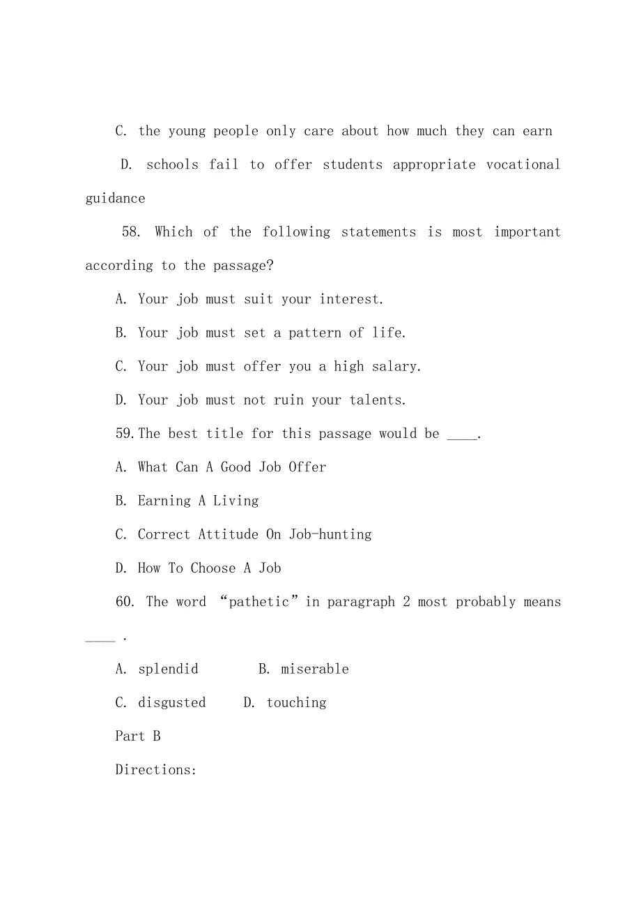 2022年3月公共英语考试三级模拟试题一及答案3.docx_第3页