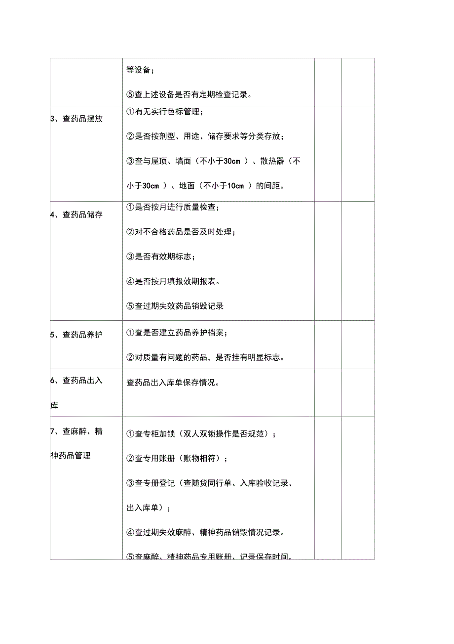 药剂科医疗质量安全管理检查记录正式版_第3页