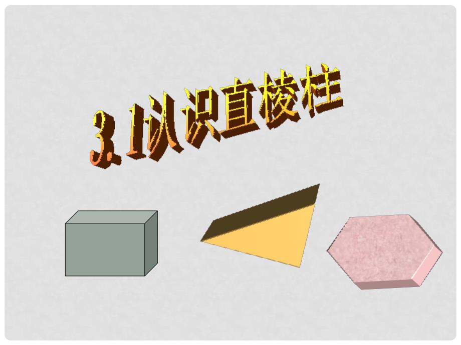 浙江省杭州市萧山区党湾镇初级中学八年级数学上册 3[1].1认识直棱柱课件 浙教版_第1页