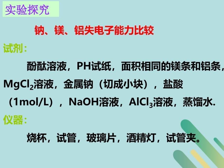 2018-2019学年高中化学 第一章 原子结构与元素周期律 1.3 元素周期表的应用课件 鲁科版必修2_第5页