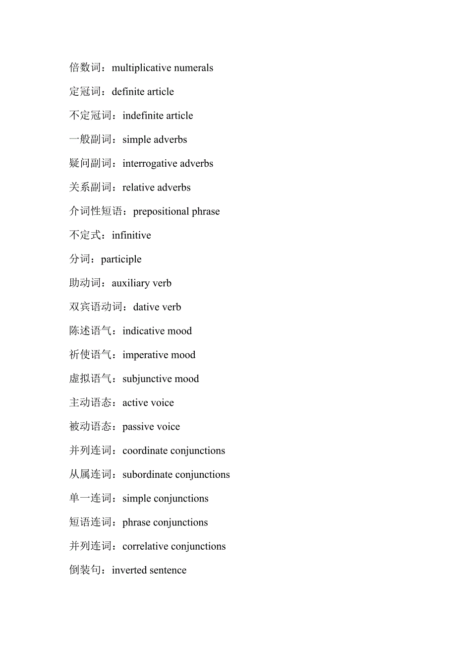 魅力英语常见语法术语的英文表达.doc_第4页