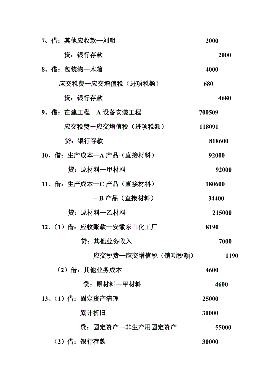 模拟实验分录抵扣Word版_第2页