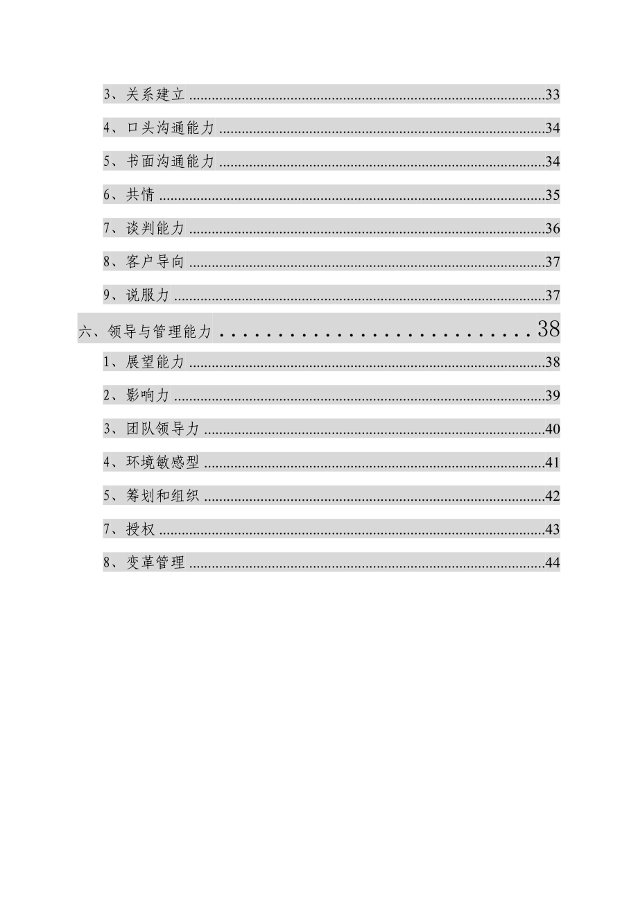 2022经典行为面试素质模型系统及题目集锦_第3页