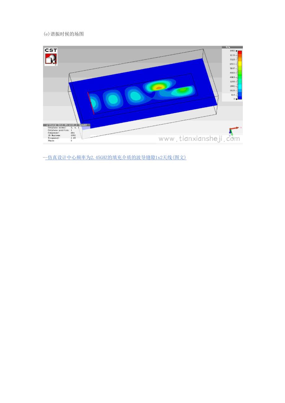 仿真设计中心频率为245GHZ的填充介质的波导缝隙1x2天线_第3页