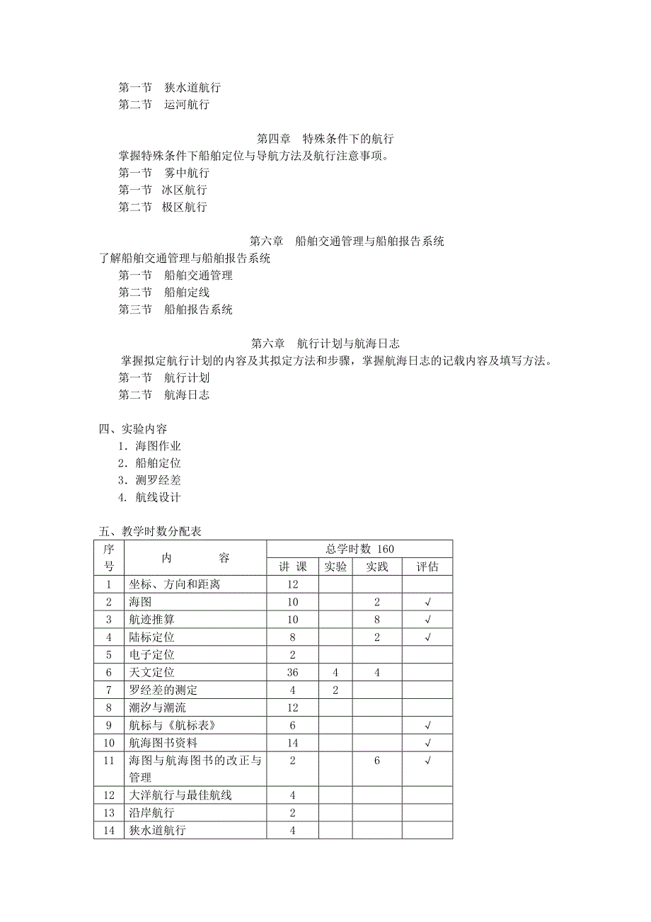 海运学院考试大纲_第4页