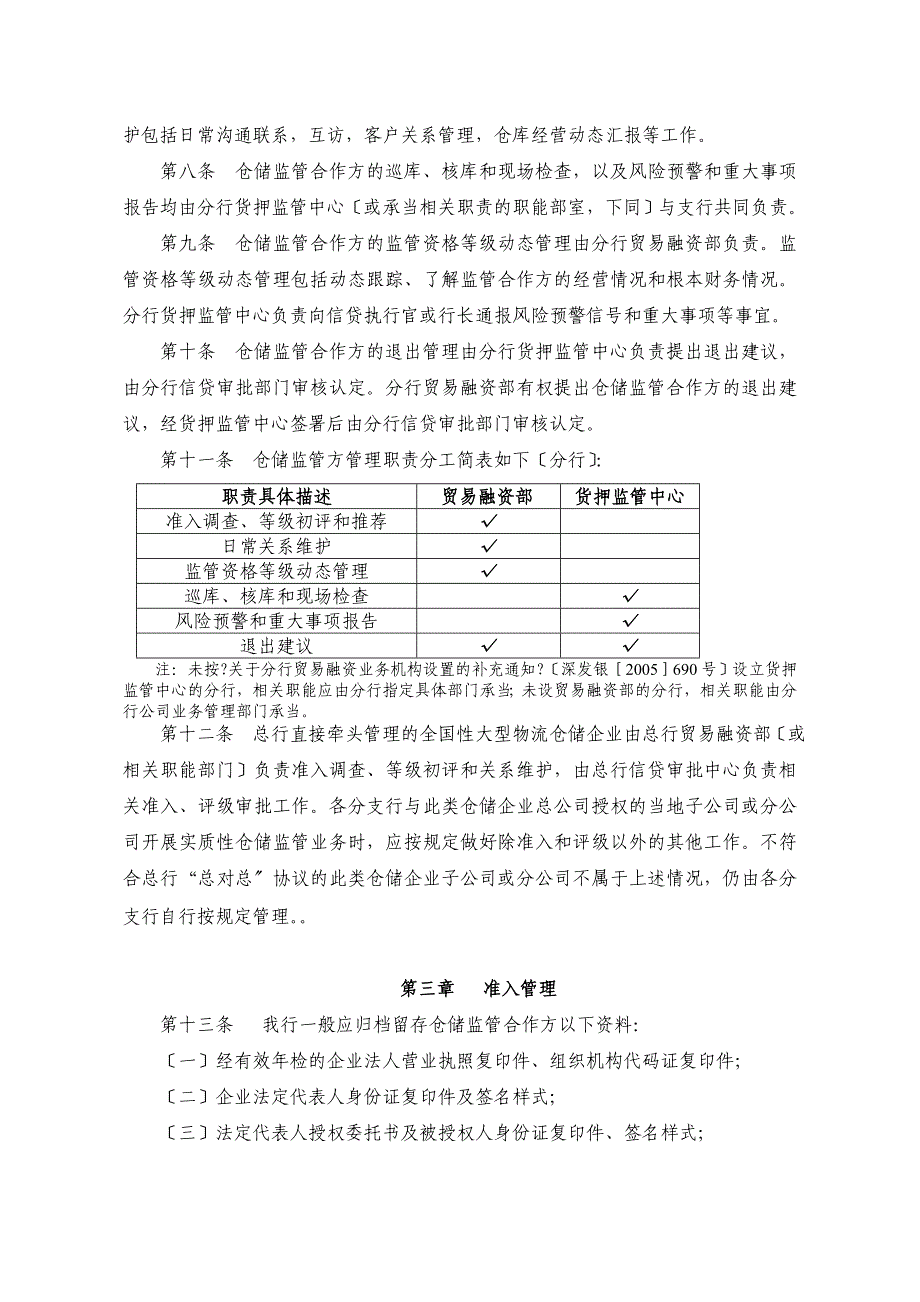 动产及货权质押授信业务仓储监管方_第2页