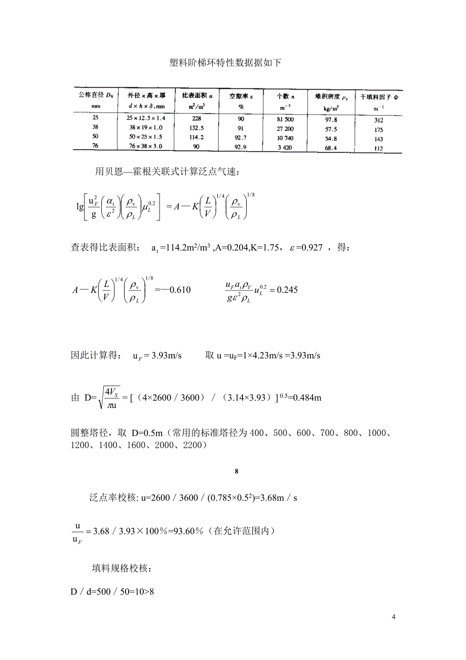 化工机械基础填料塔设计方案_第4页