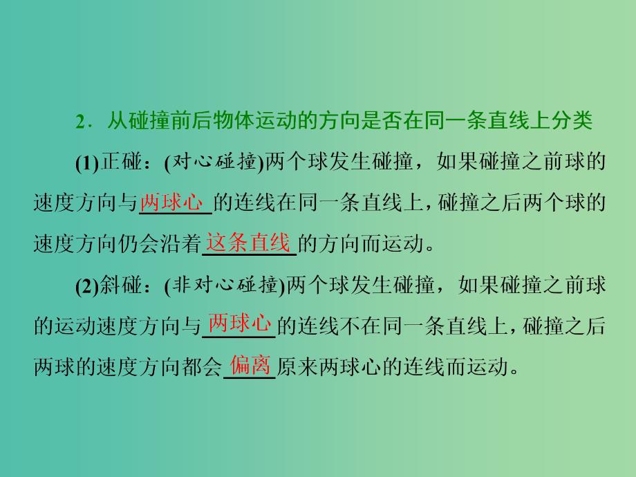 山东省专用2018-2019学年高中物理第十六章动量守恒定律第4节碰撞课件新人教版选修3 .ppt_第3页