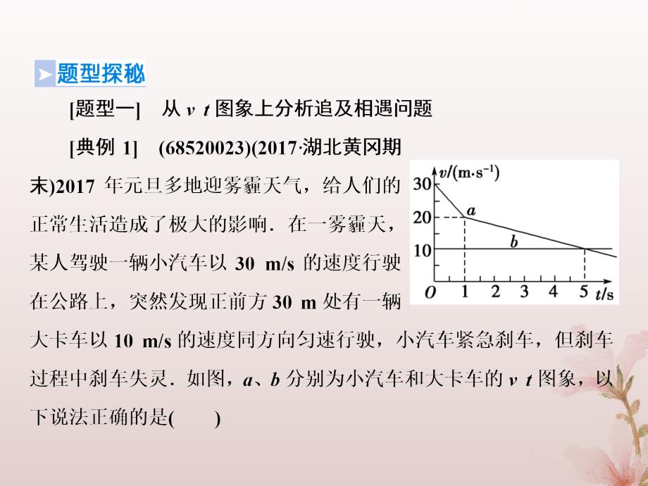 2019高考物理一轮复习 第一章《运动的描述与匀变速直线运动》微专题2 追及相遇问题课件 新人教版_第3页