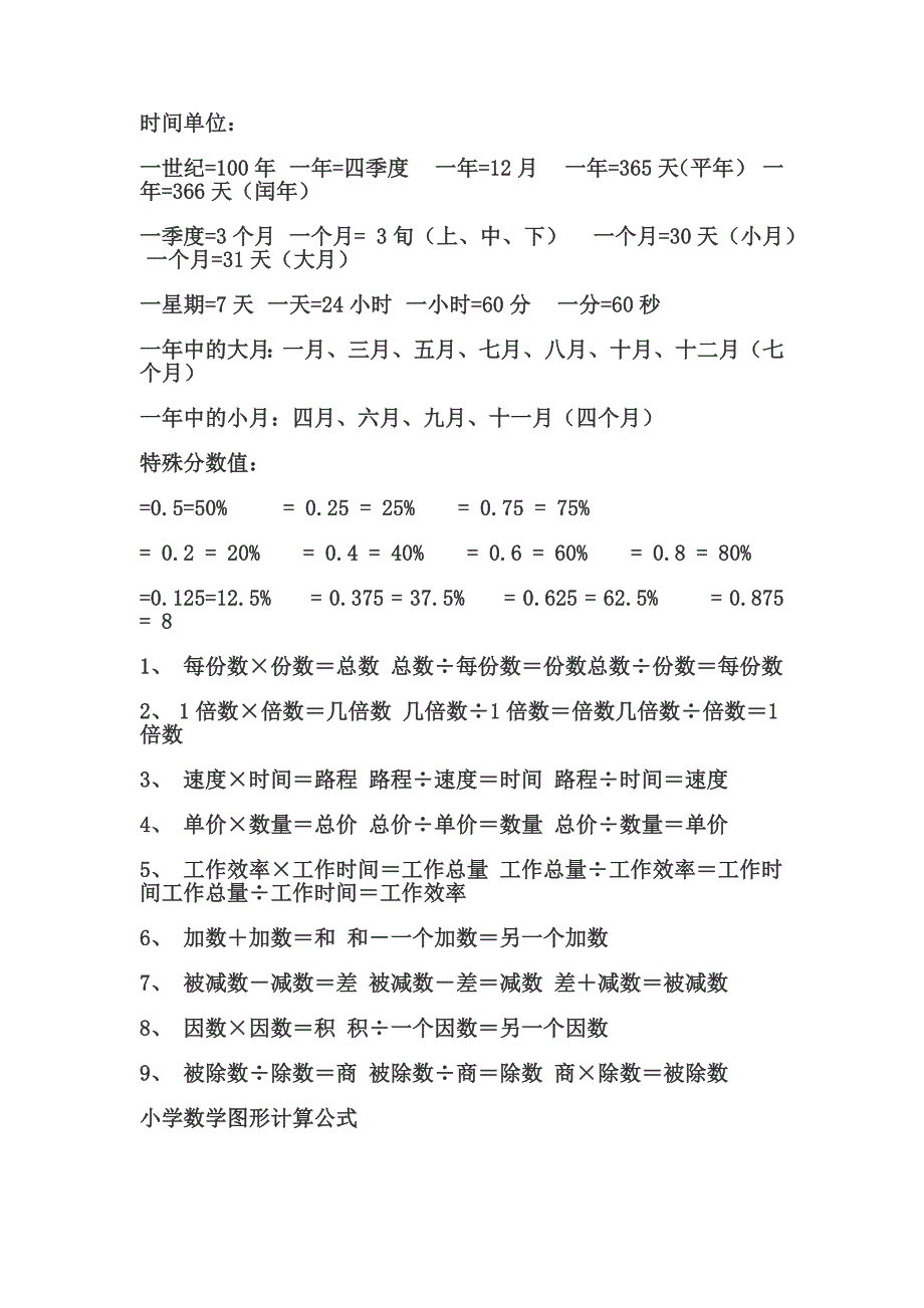 小学一至六年级数学公式大全_第4页