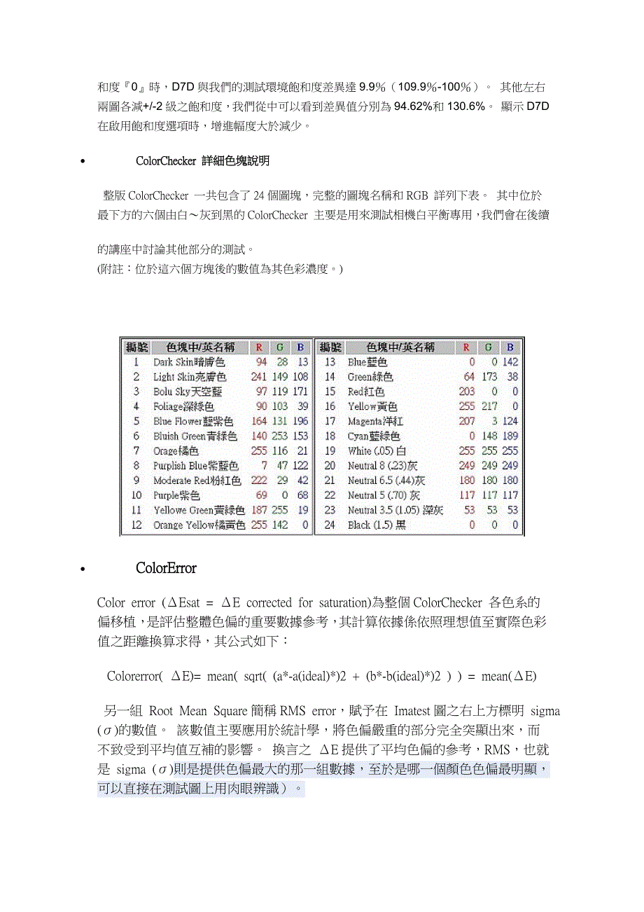 利用Imatest与ColorChecker评定色彩还原.doc_第3页