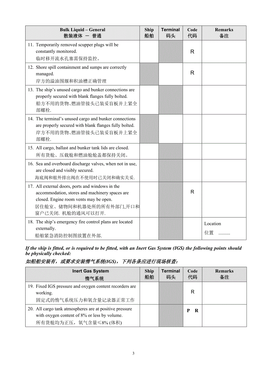 船岸安全检查表_第3页