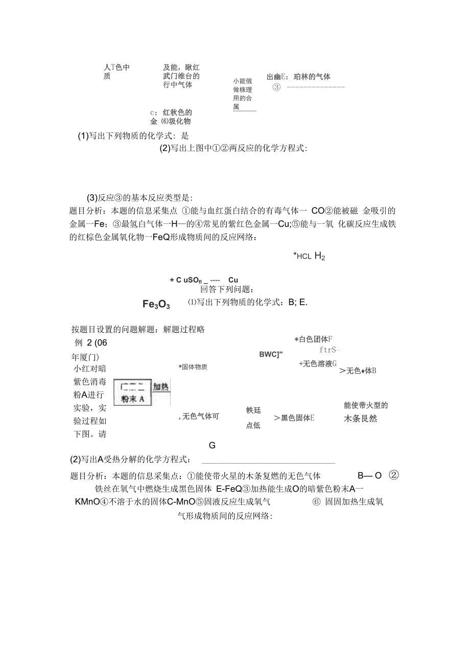 酸碱盐推断题专项练习_第5页