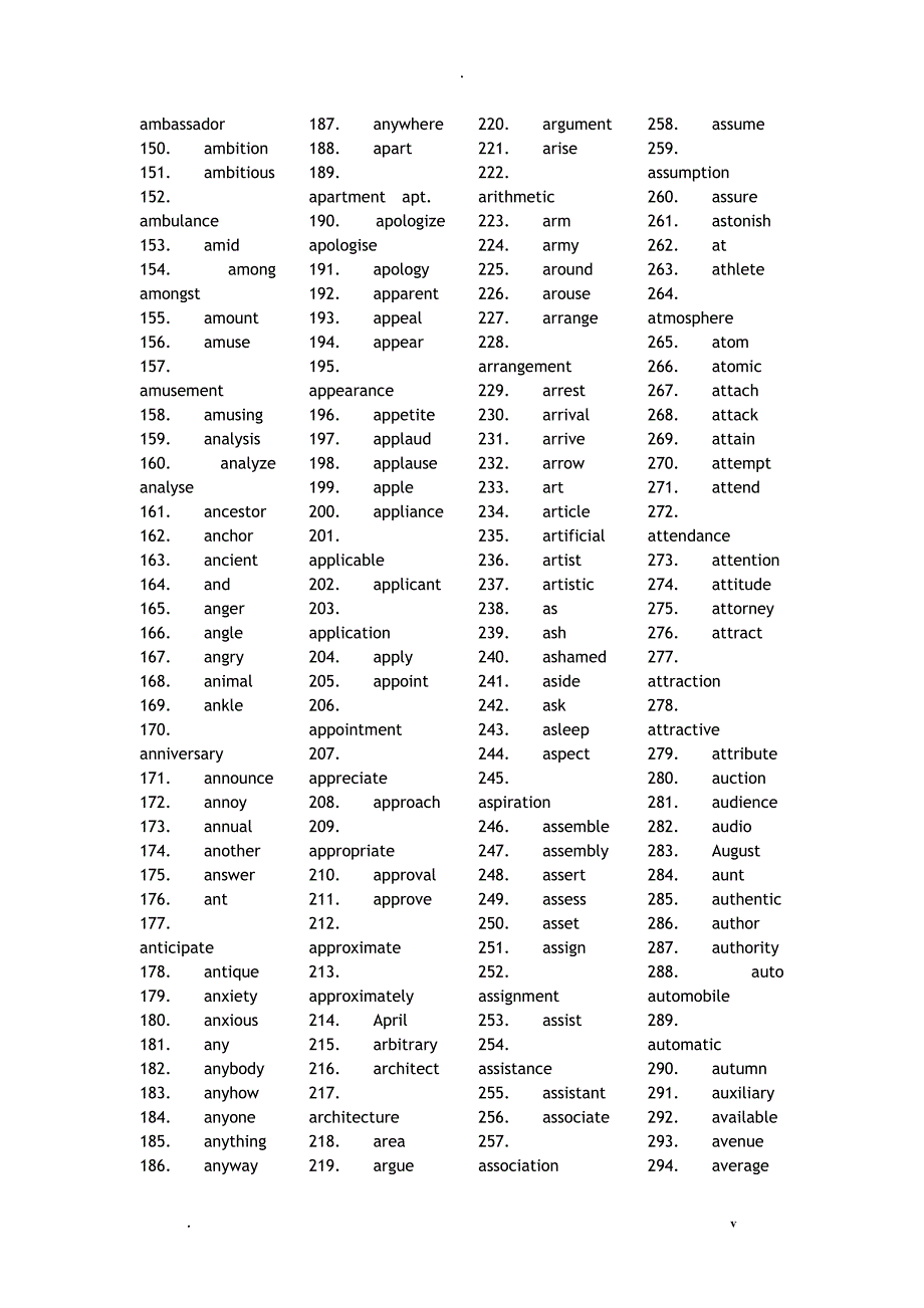 大学英语四六级考试高频词汇大全_第2页