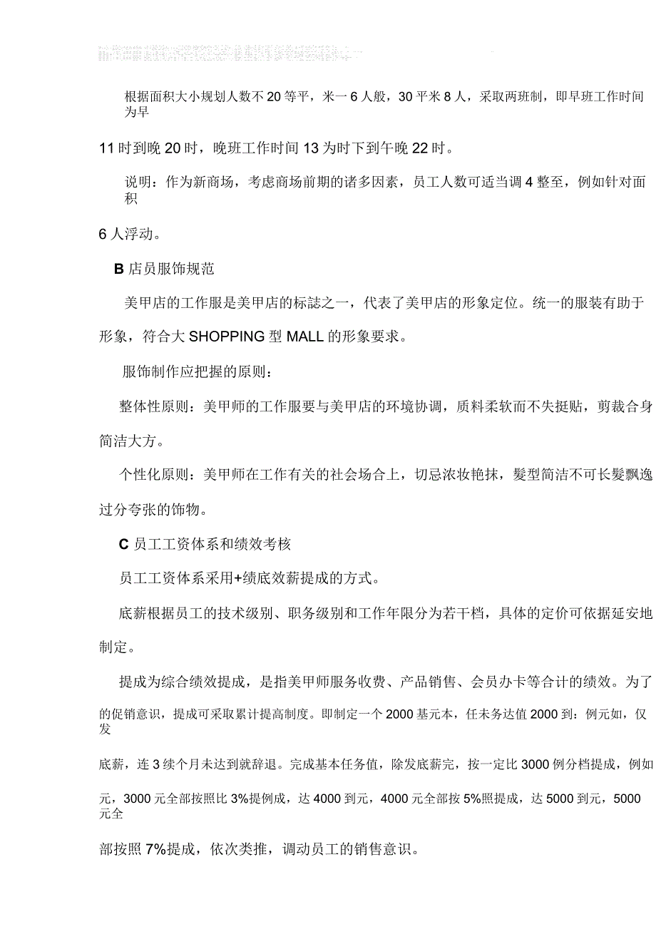 美甲店经营策划专业技术方案书_第4页