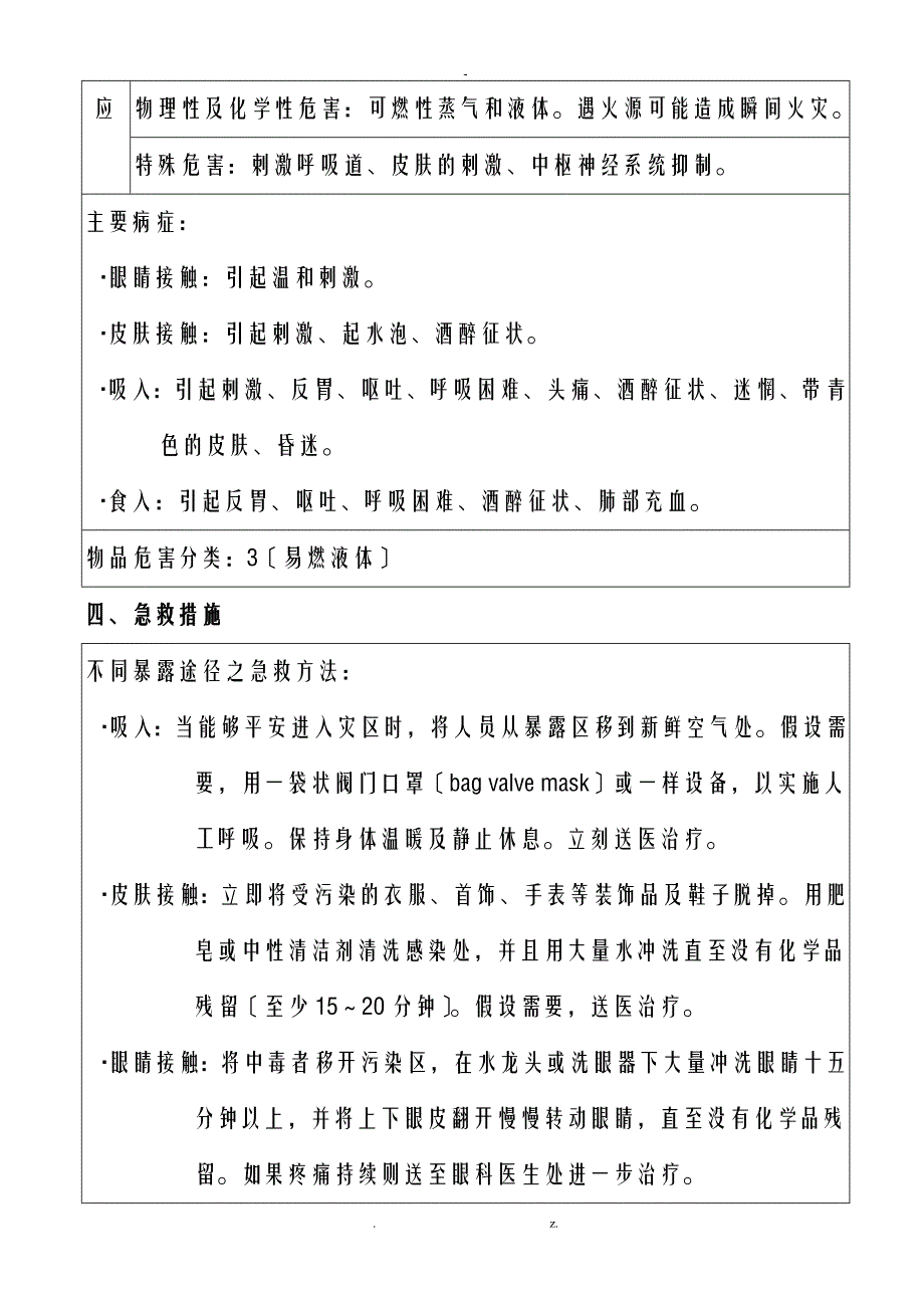 柴油安全资料表MSDS_第2页