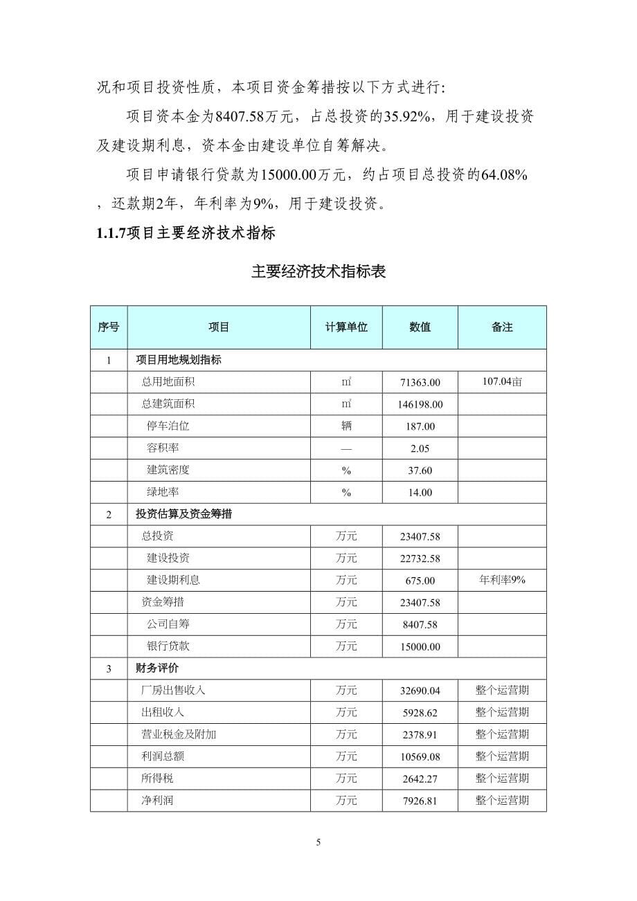 某工业园厂房规划建设项目可行性研究报告(DOC 84页)_第5页