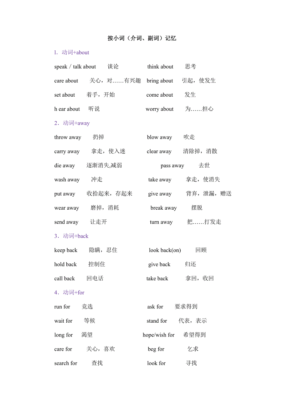 高中英语北师大版单词按小词记忆_第1页