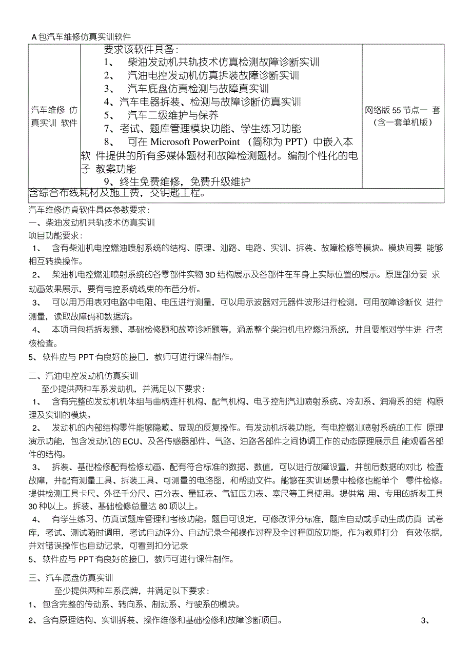 A包汽车维修仿真实训软件_第1页