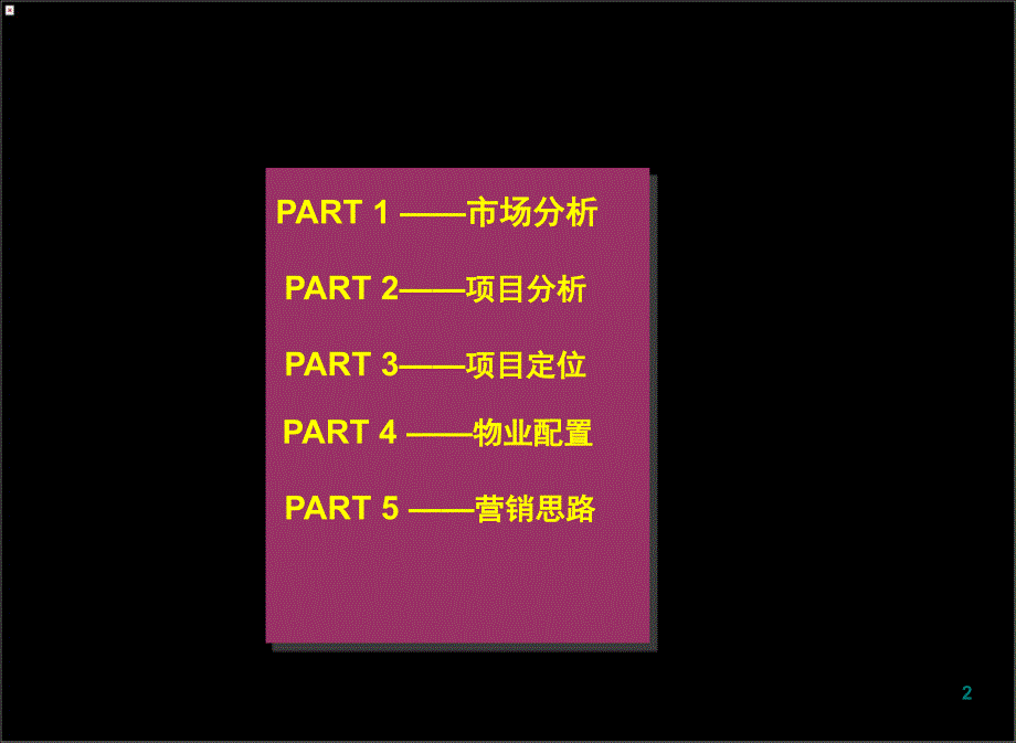 湖南锦绣爱都国际公寓项目策划方案课堂PPT_第2页