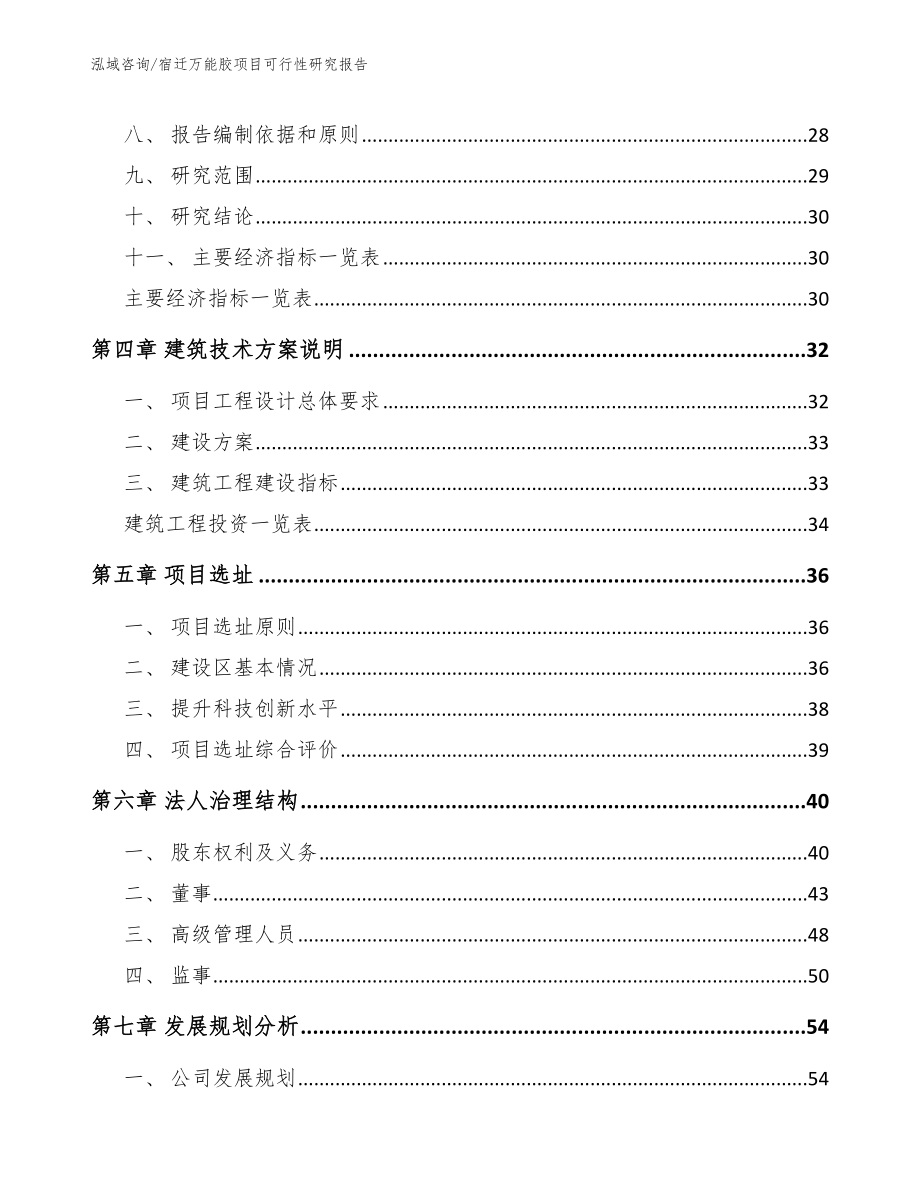 宿迁万能胶项目可行性研究报告_第3页