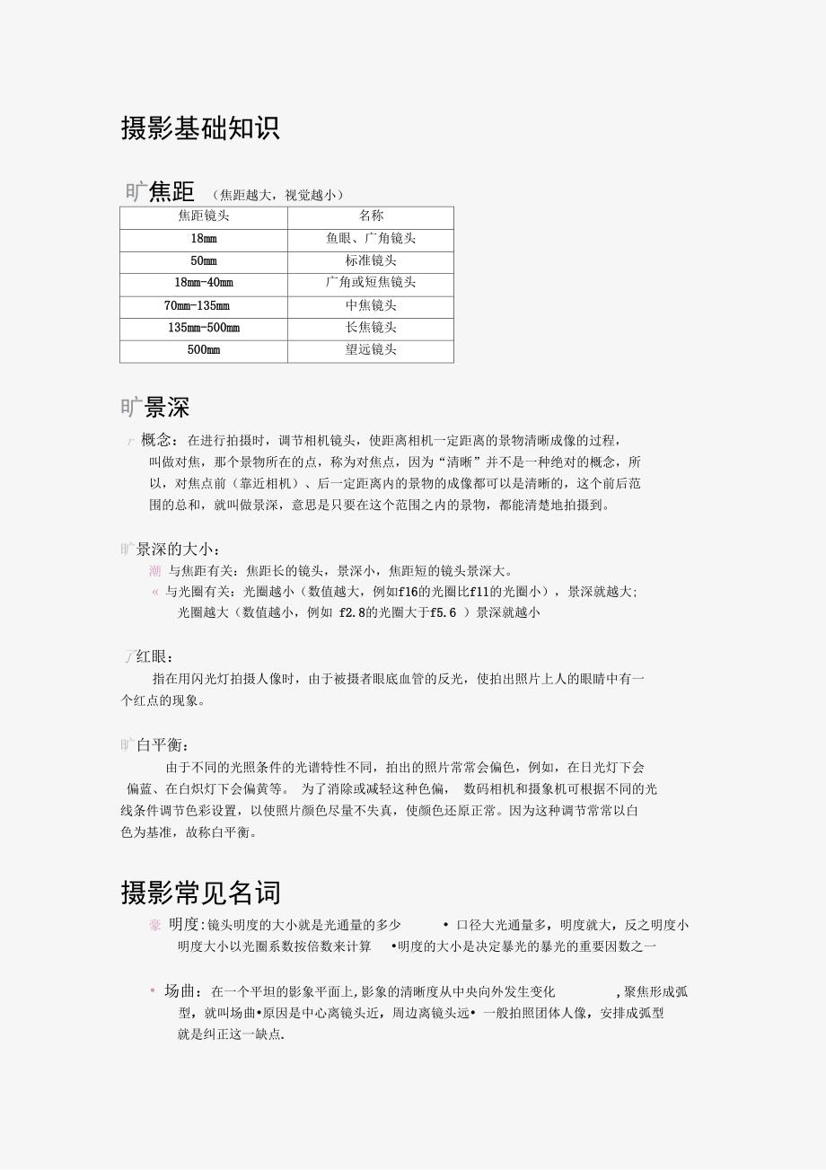 初学者摄影基础知识_第1页