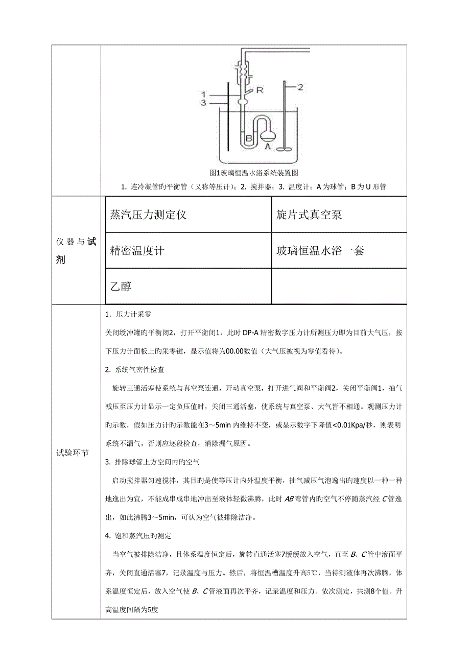 饱和蒸汽压的测定_第4页