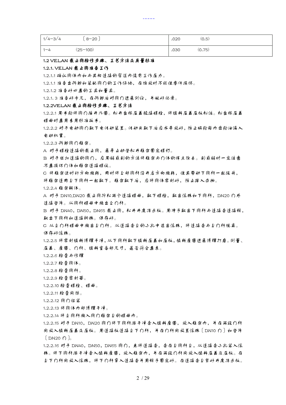 阀门检修工艺设计与维修标准_第2页
