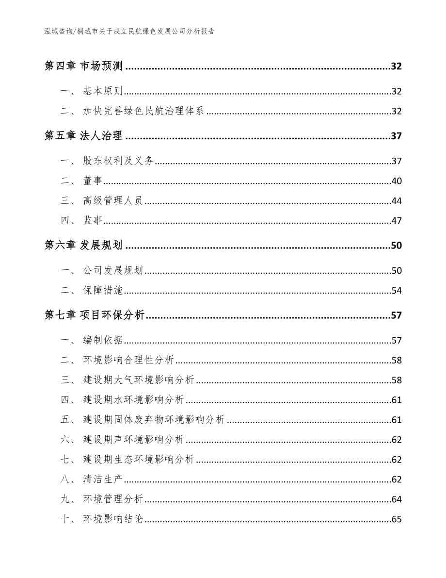 桐城市关于成立民航绿色发展公司分析报告（范文）_第4页