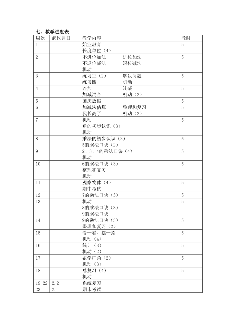 人教版小学第三册数学教案_第4页