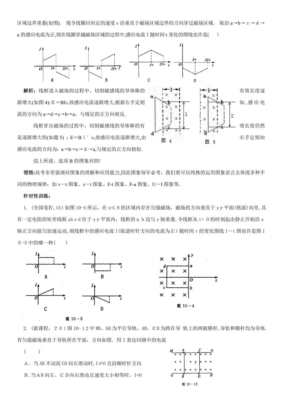 高考热点专题复习安培定则-左手定则-右手定则-楞次定律的综合应用_第5页