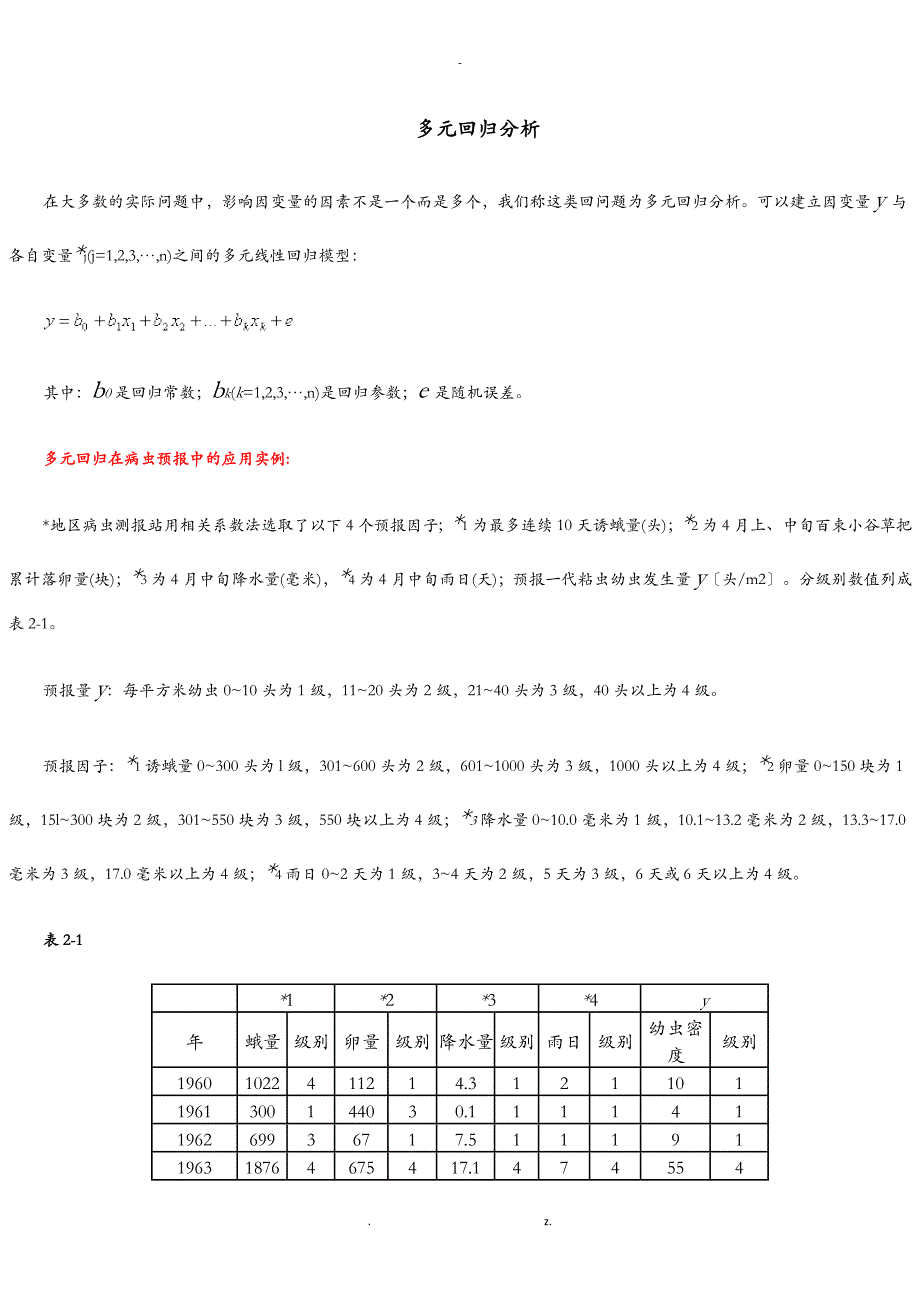 多元回归分析SPSS案例_第1页